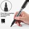 Permanent Markers Bulk, 200 Pack, Black Permanent Marker Pens, Fine Tip, Waterproof, Quick Drying, Smooth Writing, Used on Glass Metal Stone Paper Most Surfaces, office school supplies